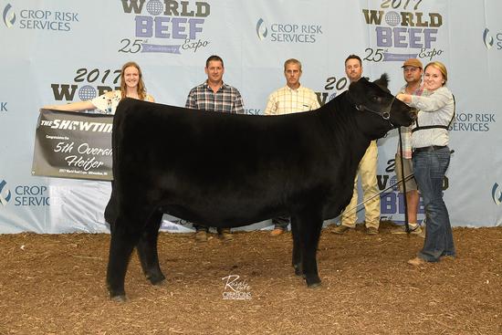 2017 JUNIOR SHOW FIFTH PLACE HEIFER